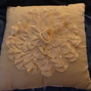 Yellow Flower Throw Pillow
